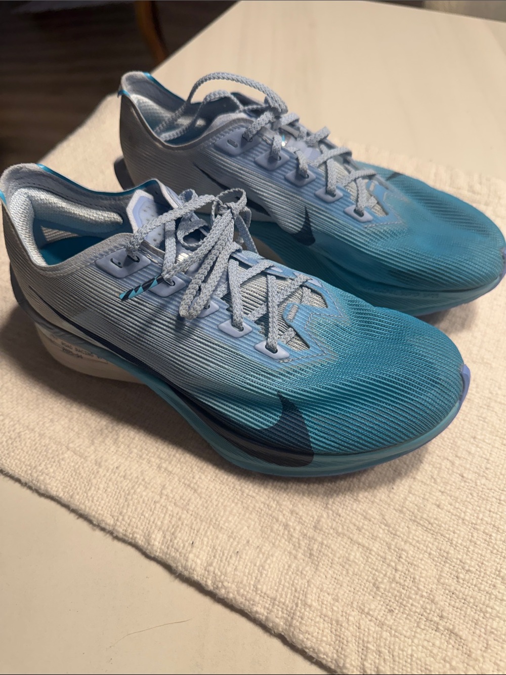 Nike Women’s Vaporfly Light Blue to Teal Gradient Running Shoes